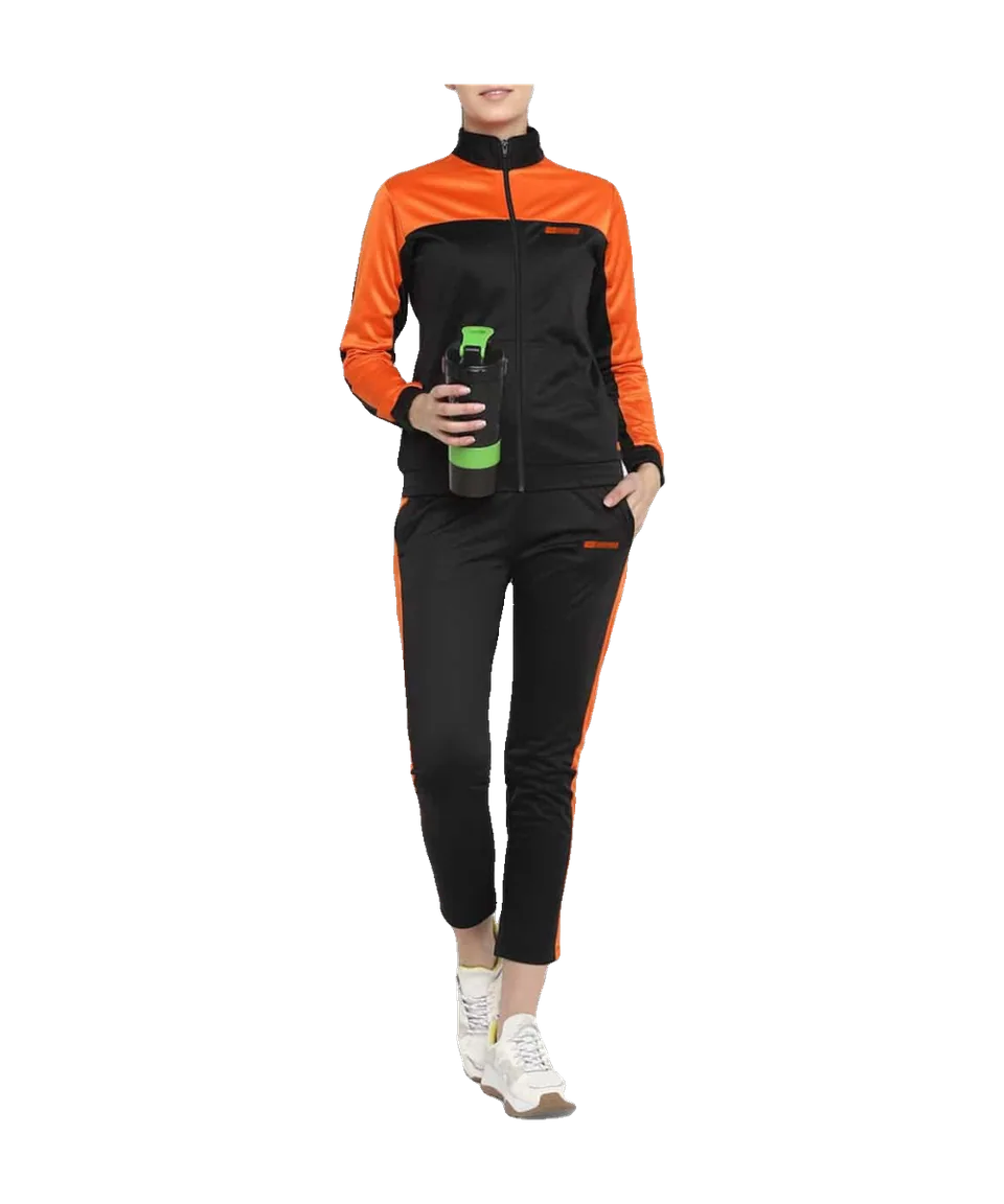 Orange Tracksuit Ladies front