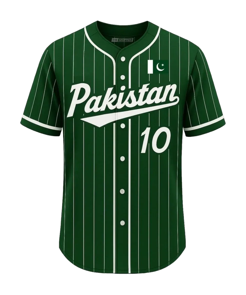 Pakistan Baseball Jersey – Green Edition