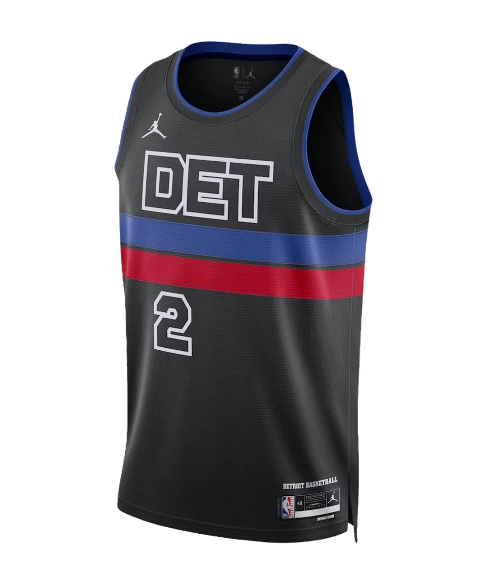 Detroit Pistons Black Jersey - NBA Basketball