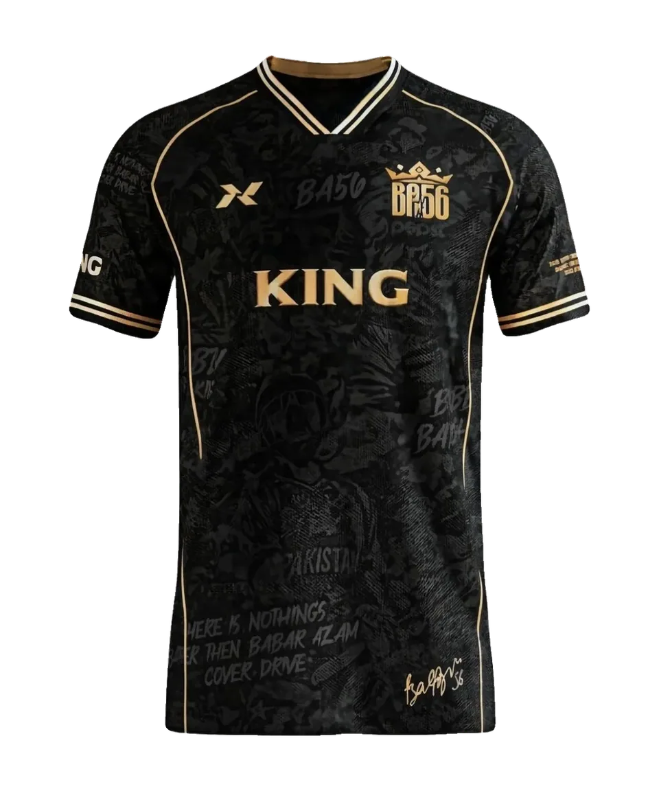Babar Azam King Shirt Black n Gold
